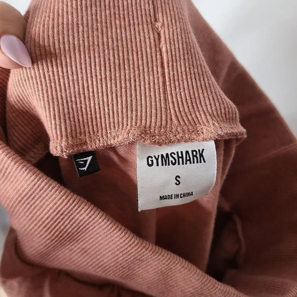 GymShark Ark High‎ Waisted Joggers in Deep Blush Marl Size Small